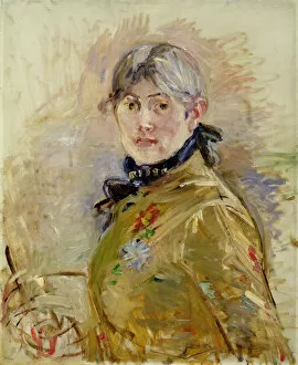 Berthe Morisot Gallery: Self-Portrait. Artist: Morisot, Berthe (1841-1895)