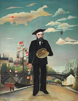 Henri Julien Félix 1844 1910 Collection: Self-Portrait. Artist: Rousseau, Henri Julien Felix (1844-1910)