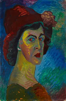 Von 1860 1938 Prints: Self-Portrait. Artist: Verefkin, Marianne, von (1860-1938)