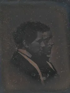John Adams Prints: Self-Portrait with Artists Brother, 1840s. Creator: John Adams Whipple