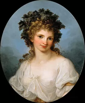 Angelica Kauffmann Gallery: Self-portrait as Bacchante, before 1786. Artist: Kauffmann, Angelika (1741-1807)
