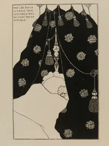 Aubrey Prints: Self-Portrait in bed (Autoportrait au lit), 1894. Creator: Beardsley, Aubrey