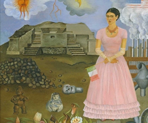 Mexican Prints: Self-Portrait on the Border Line Between Mexico and the United States