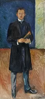 Edvard Munch Gallery: Self-Portrait with Brushes