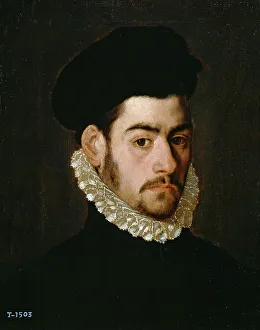 Sanchez Coello Prints: Self-portrait, c. 1570. Creator: Sánchez Coello, Alonso (1531-1588)