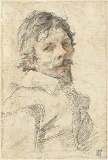 Mellan Prints: Self-Portrait, c. 1640. Creator: Mellan, Claude (1598-1688)