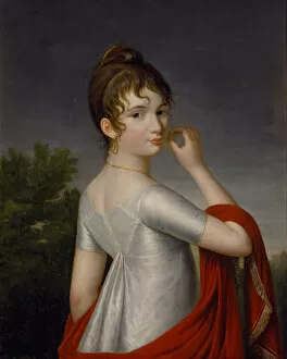 State History Museum Gallery: Self-Portrait, c. 1810. Creator: Dolgorukova (Saltykova), Yekaterina Vasilyevna (1791-1863)
