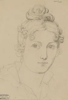 Bibliothèque Municipale Prints: Self-Portrait, c. 1830. Creator: Rosario Weiss Zorrilla, Maria del (1814-1843)