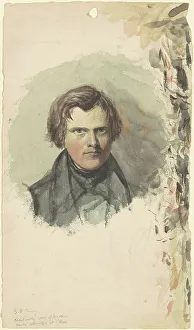 Cheney Seth Wells Prints: Self-Portrait, c. 1830s. Creator: Seth Wells Cheney