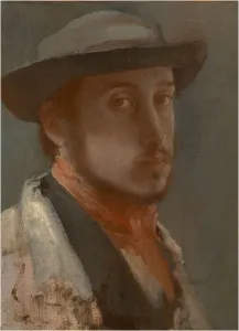 Self-Portrait, c. 1858. Artist: Degas, Edgar (1834-1917)