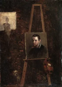 Anibale Caracci Gallery: Self-portrait, c1604. Artist: Annibale Carracci