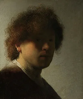 Early Prints: Self-portrait, c.1628. Creator: Rembrandt Harmensz van Rijn