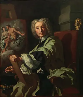Francesco 1657 1747 Prints: Self-portrait, c1715-1720. Creator: Solimena, Francesco (1657-1747)