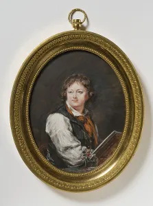 Peder Adolf Hall Prints: Self portrait, c1770. Creator: Peter Adolf Hall