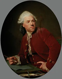 Nicolas Bernard Lépicié Prints: Self-portrait, c1777. Creator: Lépicié, Nicolas Bernard (1735-1784)