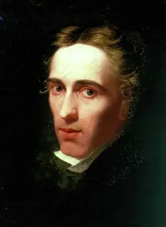 Oil On Board Prints: Self Portrait, c1830s. Creator: James William Giles