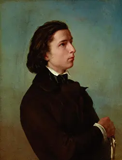 Black Hair Prints: Self-Portrait, c1850. Creator: Franciszek Tepa