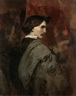 Self-portrait, c1854-c1858. Artist: Anselm Friedrich Feuerbach