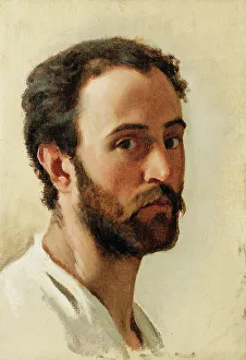 Private Collectionacademic Art Prints: Self-portrait, c1855. Creator: Reffo, Enrico (1831-1917)