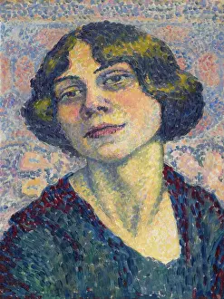 Divisionism Prints: Self-portrait, c1905-1910. Creator: Cousturier, Lucie (1870-1925)
