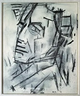 Self-portrait, c1913. Creator: Piet Mondrian