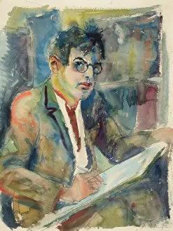 Neue Sachlichkeit Prints: Self-portrait, c1925. Creator: Schlichter, Rudolf (1890-1955)