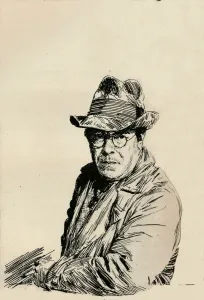 Joseph Simpson Prints: Self Portrait, c1933. Artist: Joseph Simpson