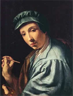 Galleria Degli Uffizi Prints: Self-Portrait, ca 1555. Creator: Allori, Alessandro (1535-1607)
