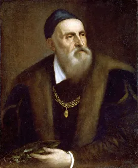 Venetian School Collection: Self-Portrait, ca 1562-1563