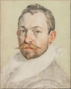 Goltzius Prints: Self-Portrait, ca 1590. Creator: Goltzius, Hendrick (1558-1617)