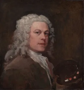 Hogarth William Collection: Self-Portrait, ca. 1735. Creator: William Hogarth