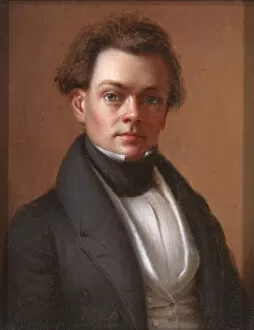 Painter Gallery: Self-Portrait, ca. 1850. Creator: Oliver Tarbell Eddy