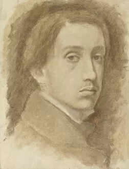 Edgar 1834 1917 Gallery: Self-Portrait, ca 1854. Creator: Degas, Edgar (1834-1917)