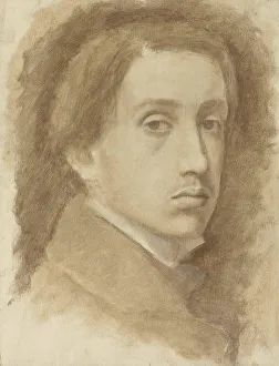 Edgar 1834 1917 Gallery: Self-Portrait, ca 1854. Creator: Degas, Edgar (1834-1917)