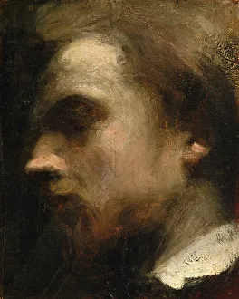 Fantin Latour Henri Prints: Self-Portrait, ca. 1858. Creator: Henri Fantin-Latour