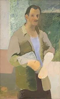 The United States Gallery: Self-Portrait, ca 1937. Creator: Gorky, Arshile (1904-1948)