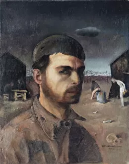 Adolf Hitler Collection: Self-Portrait in the Camp, 1940