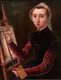 Self Portrait Prints: Self-Portrait of Catharina van Hemessen (Kunstmuseum Basel)
