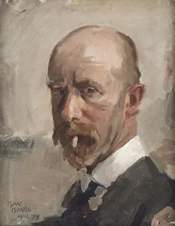 Self-Portrait with cigaret, 1909. Creator: Israels, Isaac (1865-1934)