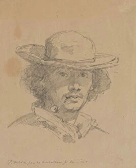 Desboutin Gallery: Self-Portrait. Creator: Desboutin, Marcellin Gilbert (1823-1902)