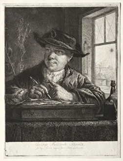 Self-Portrait. Creator: Georg Friedrich Schmidt (German, 1712-1775)