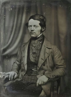 Photographer Collection: Self-portrait of the daguerreot typist and manufacturer Johan Wilhelm Bergström (1812-1881), c1850