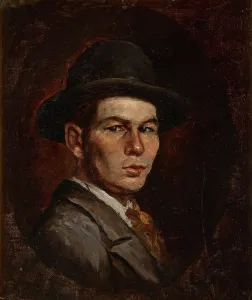 Looking Sideways Prints: Self-Portrait, date unknown, c1880s. Creator: John Ottis Adams