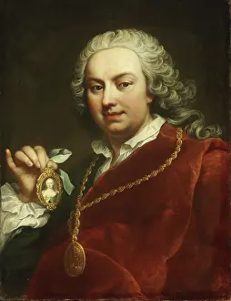 Martin Van Prints: Self-portrait, Early 1740s. Creator: Mijtens (Meytens)