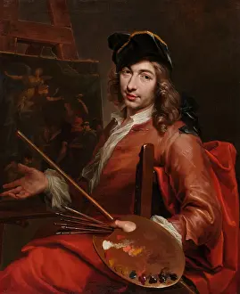 Self Portrait Prints: Self-Portrait Before an Easel, First third of 18th cen