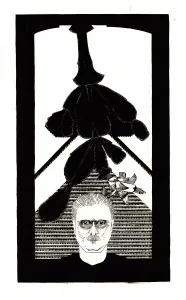 Self-portrait with an Easter cactus, ca 1927. Creator: Mesquita
