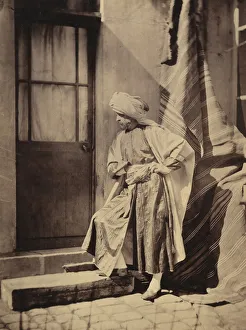 Charles Nègre Collection: [Self-Portrait in Eastern Costume], 1855-60. Creator: Charles Negre