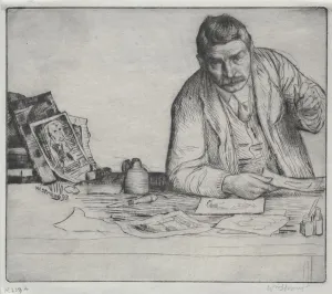 Late 19th Century Prints: Self-Portrait - The Etcher, 1897. Creator: William Strang (British, 1859-1921)