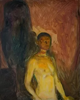 Edvard Munch Gallery: Self-portrait in Hell