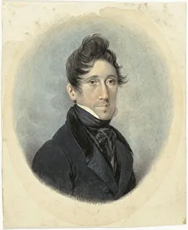 Draughtsman Prints: Self-portrait of Johannes Hari I, 1782-1849. Creator: Johannes Hari